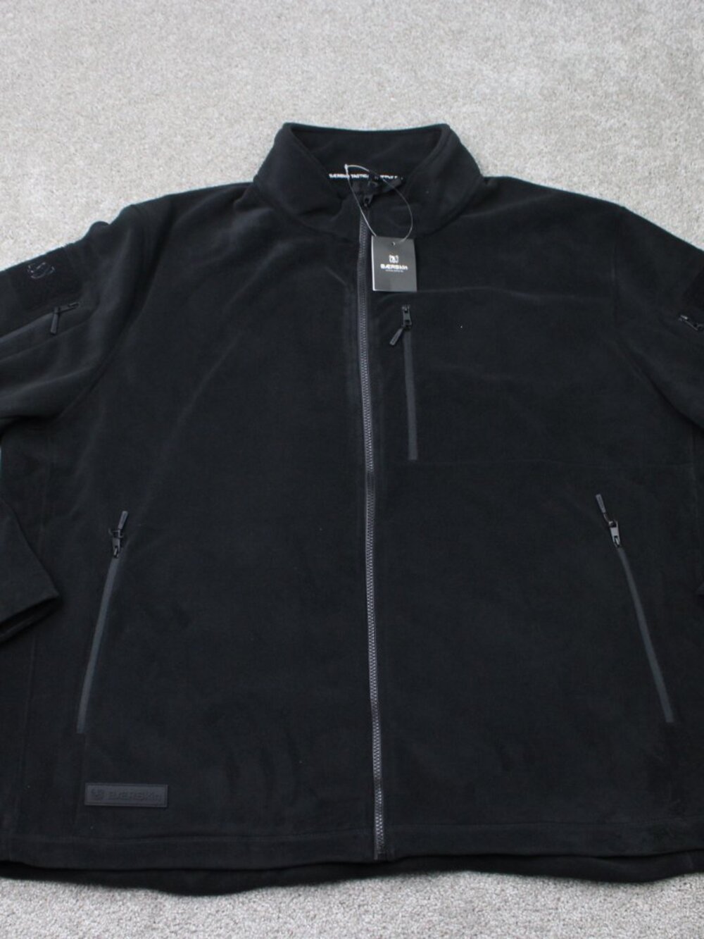 BAERSkin Tactical Jacket NWT Mens 4XL Black Signature Fleece Full Zip Coat